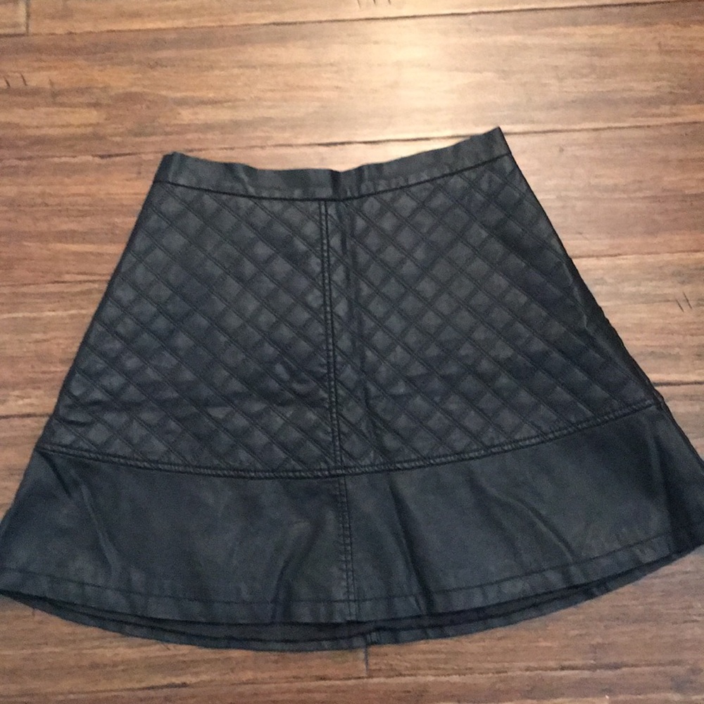 Vegan Leather Mini Skirt
